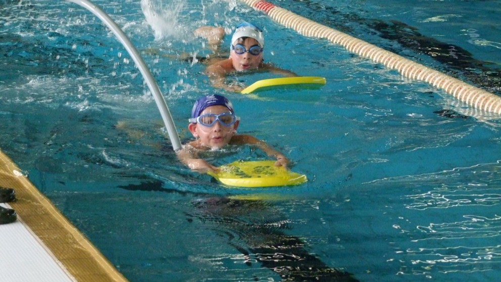 Durante la pratica in acqua